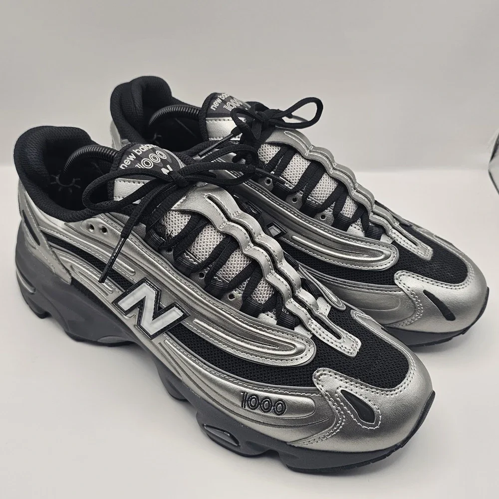 New Balance 1000 Mens Size 10D  Grey Day 2025 Silver/Black Sneaker M1000EGR